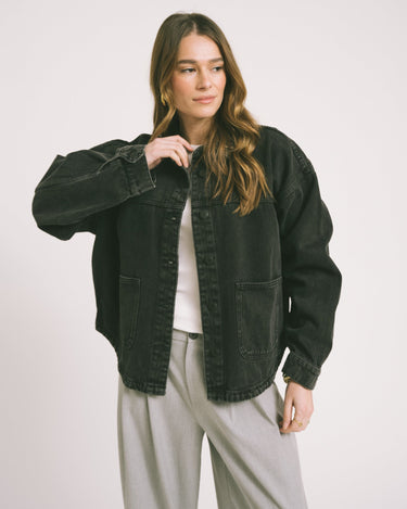 Kettie Denim Jacket Black - Things I Like Things I Love