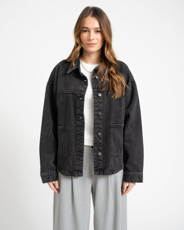 Kettie Denim Jacket Black - Things I Like Things I Love