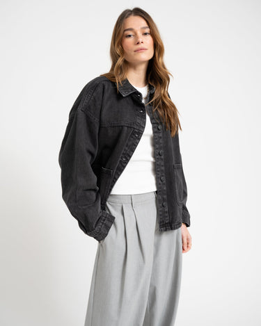 Kettie Denim Jacket Black - Things I Like Things I Love