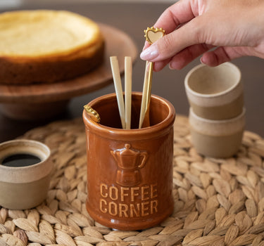 Keukengereihouder Coffee Corner Bruin - Things I Like Things I Love