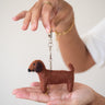 Key Chain / Bag Charm Sausage Dog - Things I Like Things I Love