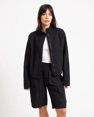 Kirby Highneck Zip Jacket Black - Things I Like Things I Love