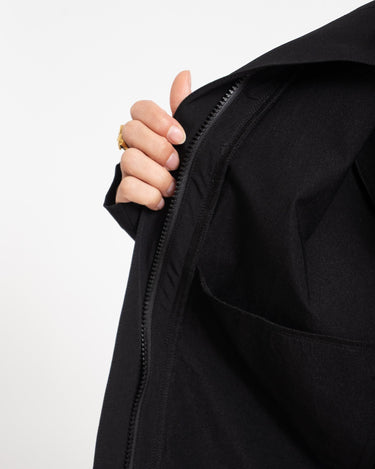 Kirby Highneck Zip Jacket Black - Things I Like Things I Love