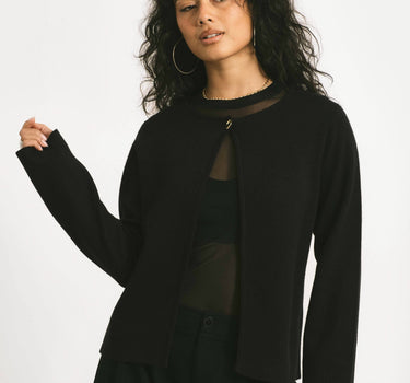 Knitted cardigan Black - Things I Like Things I Love