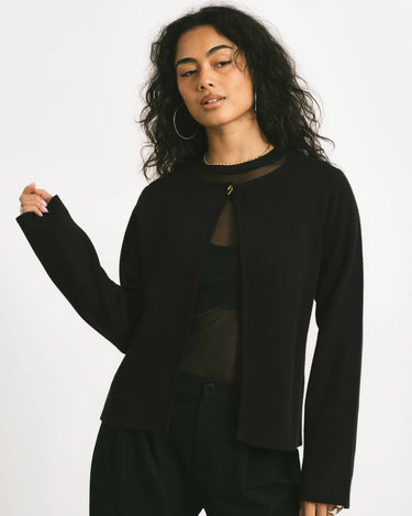 Knitted cardigan Black - Things I Like Things I Love