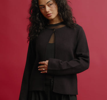 Knitted cardigan Black - Things I Like Things I Love