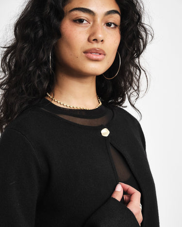 Knitted cardigan Black - Things I Like Things I Love