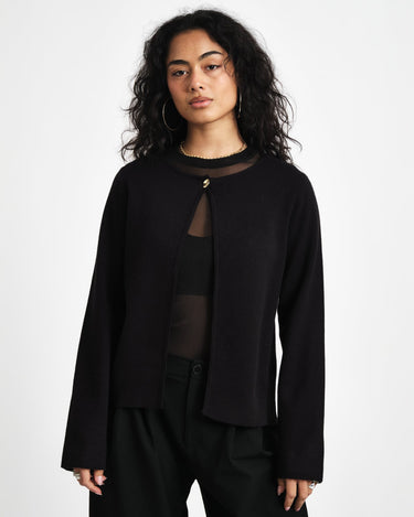 Knitted cardigan Black - Things I Like Things I Love