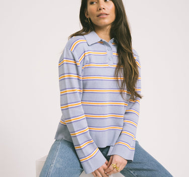 Knitted Collar Sweater Multi - Things I Like Things I Love