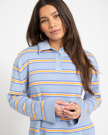 Knitted Collar Sweater Multi - Things I Like Things I Love