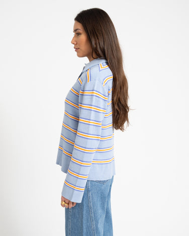 Knitted Collar Sweater Multi - Things I Like Things I Love