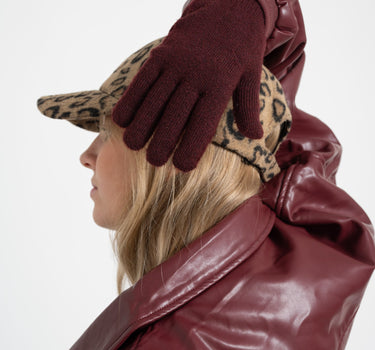 Knitted Gloves Mira Bordeaux - Things I Like Things I Love