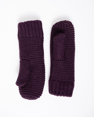 Knitted Mittens Bibi Burgundy - Things I Like Things I Love