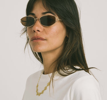 Komono Sunglasses Elix White Gold - Things I Like Things I Love