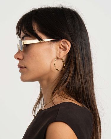 Komono Sunglasses Elix White Gold - Things I Like Things I Love