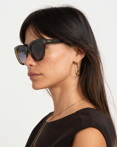 Komono Sunglasses Louise Dark Tortoise Brown - Things I Like Things I Love