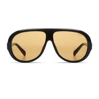 Komono Sunglasses Tate Black Amber Yellow - Things I Like Things I Love