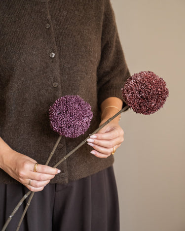 Kunstbloem Allium Aubergine - Things I Like Things I Love