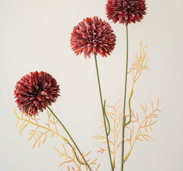 Kunstbloem Bolchrysant Bordeaux - Things I Like Things I Love