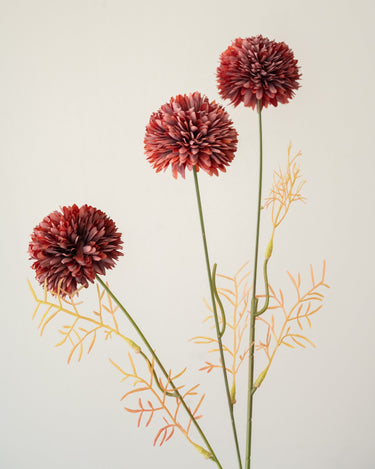 Kunstbloem Bolchrysant Bordeaux - Things I Like Things I Love