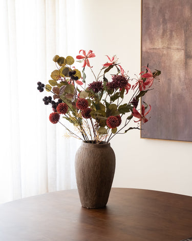 Kunstbloem Bolchrysant Bordeaux - Things I Like Things I Love