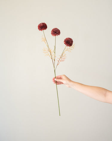 Kunstbloem Bolchrysant Bordeaux - Things I Like Things I Love