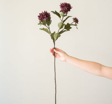 Kunstbloem Chrysant Bordeaux - Things I Like Things I Love