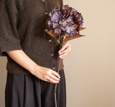 Kunstbloem Hortensia Aubergine - Things I Like Things I Love