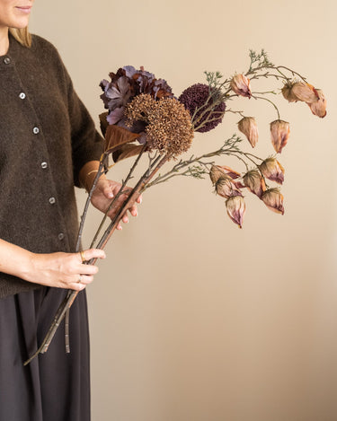 Kunstbloem Hortensia Aubergine - Things I Like Things I Love