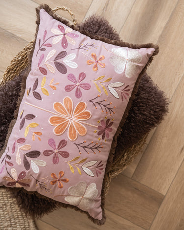 Kussen Bloemen Roze - Things I Like Things I Love