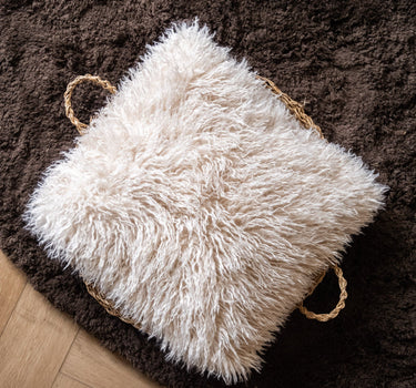 Kussen Doodly Furry Beige - Things I Like Things I Love