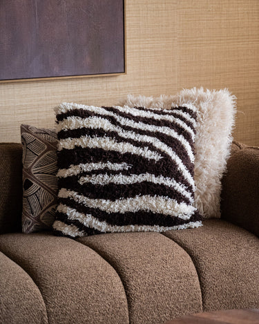 Kussen Marty Zebra Bruin - Things I Like Things I Love