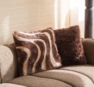 Kussen Maud Swirl Bruin - Things I Like Things I Love