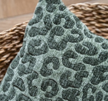 Kussen Merel Luipaard Groen - Things I Like Things I Love