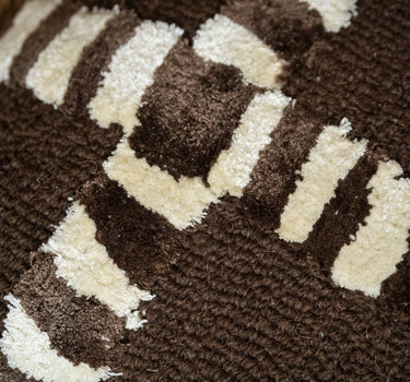 Kussen Stripescape Bruin - Things I Like Things I Love