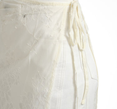 Lace Apron Skirt Offwhite - Things I Like Things I Love