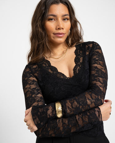 Lace Top Black - Things I Like Things I Love