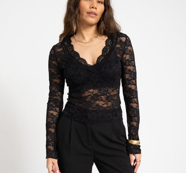 Lace Top Black - Things I Like Things I Love