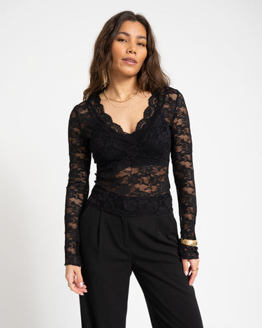 Lace Top Black - Things I Like Things I Love