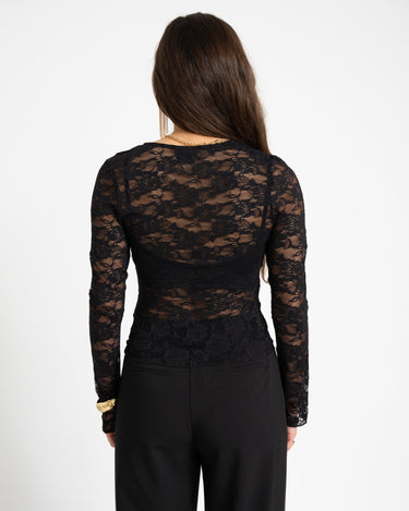 Lace Top Black - Things I Like Things I Love
