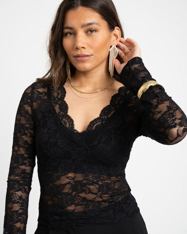 Lace Top Black - Things I Like Things I Love