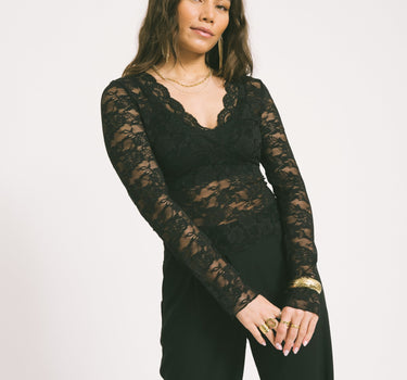 Lace Top Black - Things I Like Things I Love