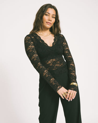 Lace Top Black - Things I Like Things I Love