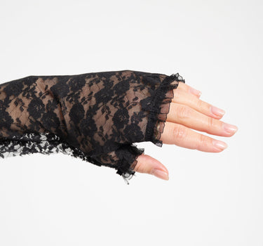 Laced Open Gloves Black - Things I Like Things I Love