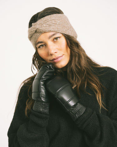 Ladies Knit Headband Taupe - Things I Like Things I Love