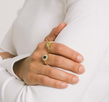 Lady Diana Ring Blue Gold - Things I Like Things I Love