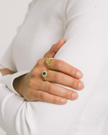 Lady Diana Ring Blue Gold - Things I Like Things I Love