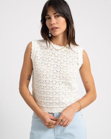 Laika O - Neck Knit Top Birch - Things I Like Things I Love