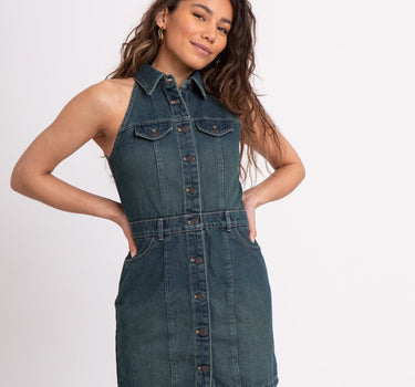 Lardie Denim Dress Dark Blue Denim - Things I Like Things I Love