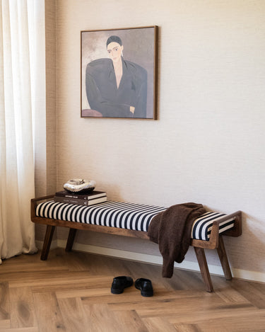 Large Bench Valo Stripe Wood - Things I Like Things I Love